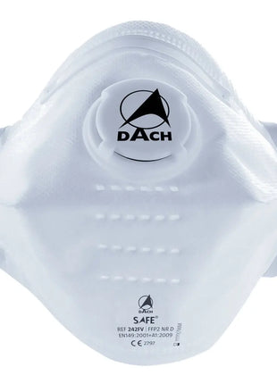 FFP2 NR D Atemschutzmaske, Komfort mit Ventil und Kopfschlaufen Dach Schutzausrüstung