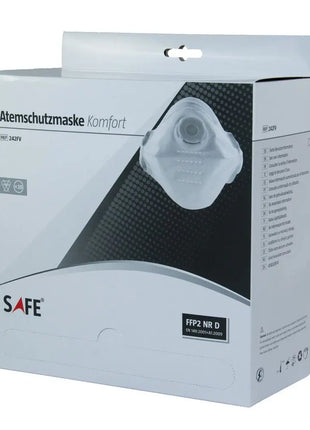 FFP2 NR D Atemschutzmaske, Komfort mit Ventil und Kopfschlaufen Dach Schutzausrüstung