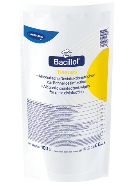 BODE Bacillol® Tissues, Nachfüllbeutel à 100 Tücher Hartmann