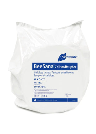 BeeSana® Zellstofftupfer, sterilisiert,  4 x 5 cm Meditrade