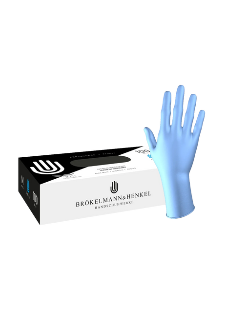 Deutscher Einmal-Untersuchungshandschuh B&H aus Nitril Brökelmann & Henkel Handschuhwerke
