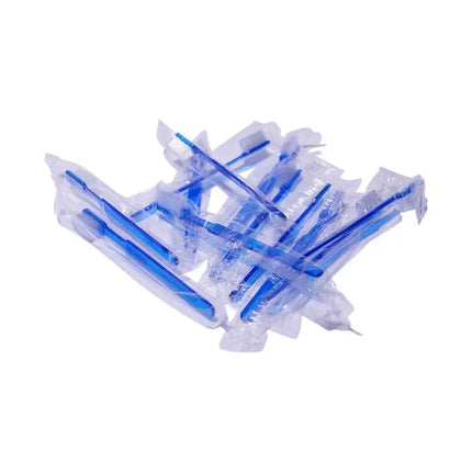 Einmalzahnbürste mit Zahnpasta, blau AMPri