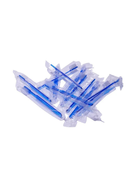 Einmalzahnbürste mit Zahnpasta, blau AMPri