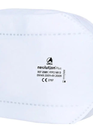 FFP2 NR D Atemschutzmaske, neolutionPlus mit Kopfschlaufen Dach Schutzausrüstung
