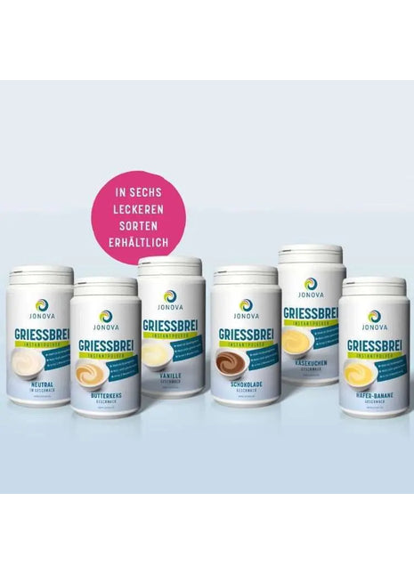 JONOVA Griessbrei, Mischkarton 6 x 700g Dose Jonova