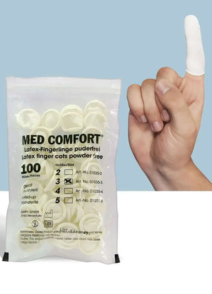 Latex Fingerlinge, Med-Comfort AMPri