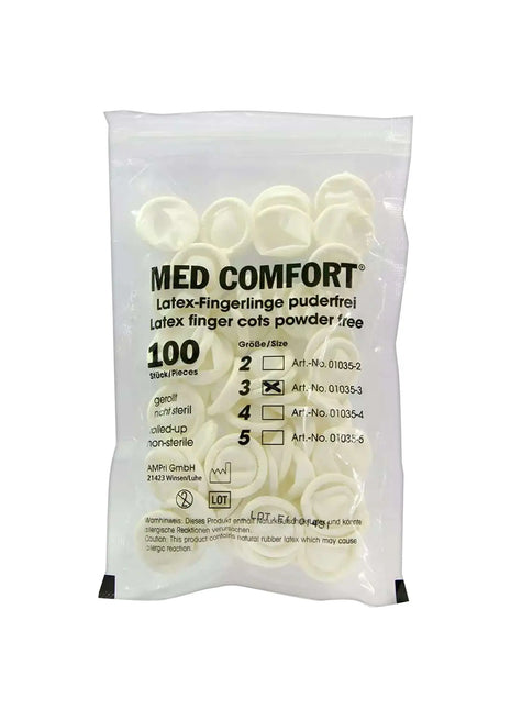 Latex Fingerlinge, Med-Comfort AMPri