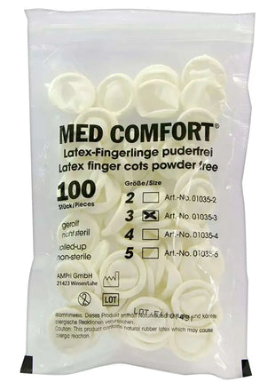 Latex Fingerlinge, Med-Comfort AMPri