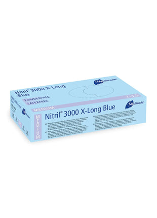 Nitril® 3000 X-Long Blue Untersuchungshandschuh aus Nitril Meditrade