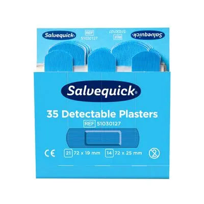 Salvequick Pflaster-Strips-Mix detectable 35 Stück, 51030127 Orkla Care