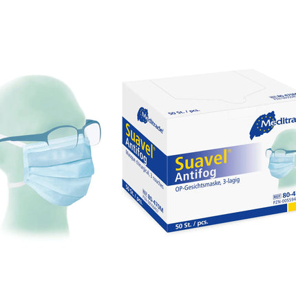 Suavel® Antifog OP-Maske für Brillenträger Meditrade