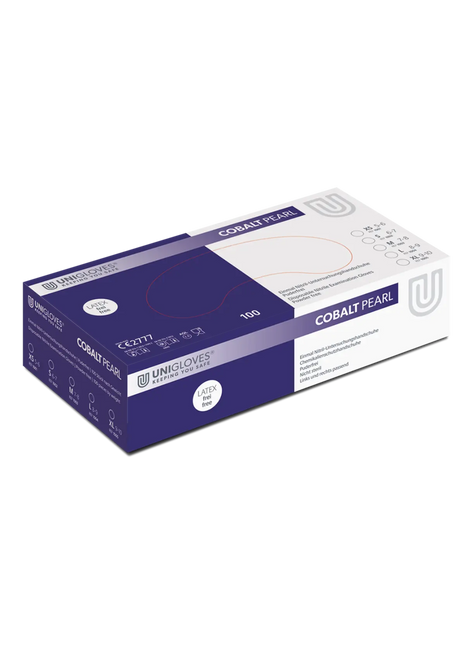 Unigloves COBALT PEARL Einmal-Untersuchungshandschuhe aus Nitril Unigloves