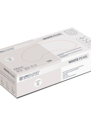 Unigloves WHITE PEARL Einmal-Untersuchungshandschuhe aus Nitril Unigloves