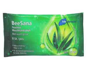 Waschhandschuh feucht BeeSana 8 Stück Meditrade