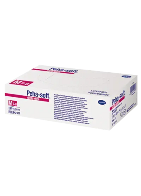 Hartmann Einmal-Schutzhandschuh Peha-soft® nitrile, weiß Hartmann