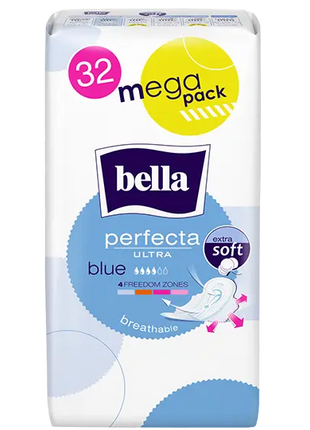 bella Binden perfecta blue mit Flügeln extra soft - A+M Care