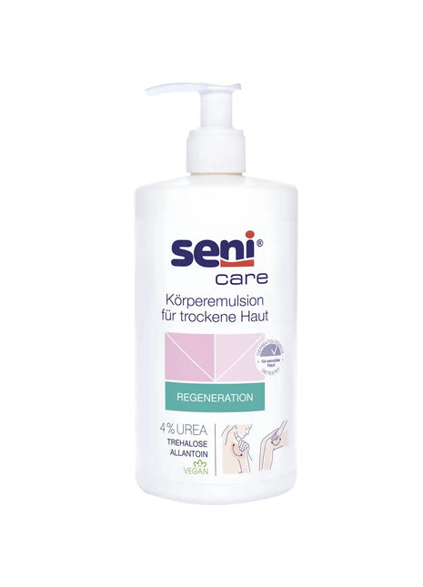 SENI Care Körperemulsion für trockene Haut mit 4% Urea, 500 ml - A+M Care