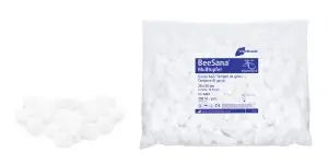 BeeSana® Mulltupfer, ohne RöKo, steril, 25 x 26 cm, Hütchenform, 5 Stk - A+M Care