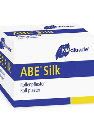ABE® silk Rollenpflaster, mit Schutzring, 2,5 cm x 5 m - A+M Care
