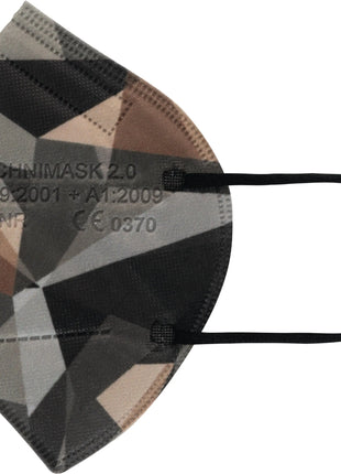 FFP2 Atemschutzmasken, TECHNIMASK 2.0 camouflage VPE 15 - A+M Care