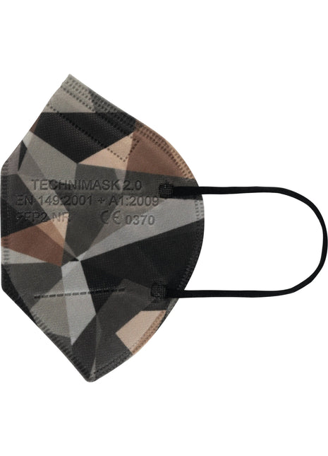 FFP2 Atemschutzmasken, TECHNIMASK 2.0 camouflage VPE 15 - A+M Care