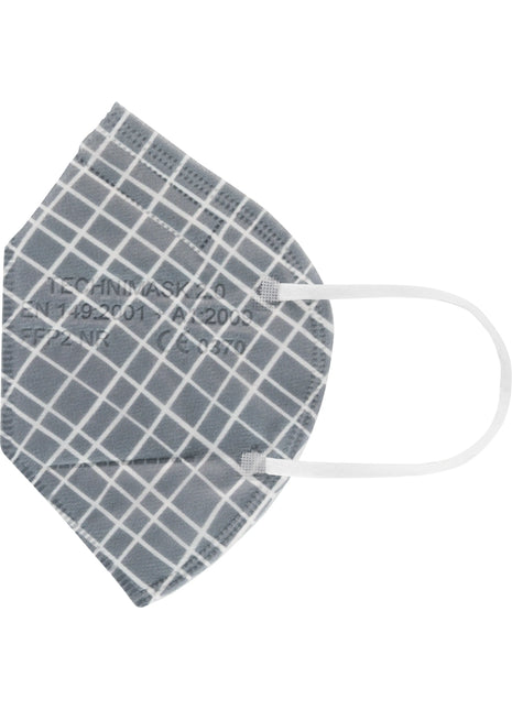 FFP2 Atemschutzmasken, TECHNIMASK 2.0 Karo grau VPE 15 TechniSat Digital GmbH