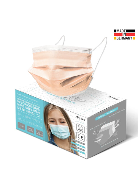 Kinder MNS 50x Mundschutz Coral - A+M Care