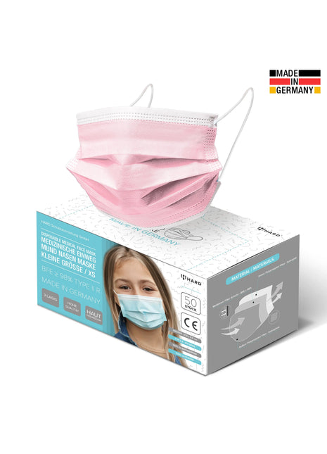 Kinder MNS 50x Mundschutz Rosa - A+M Care