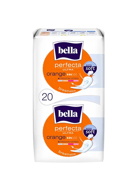 bella Binden perfecta ultra orange ohne Flügel extra soft - A+M Care